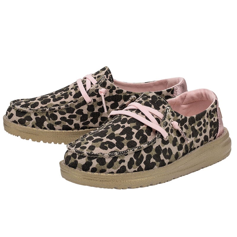 HeyDude Girls' Wendy Leopard Shoes image number 1