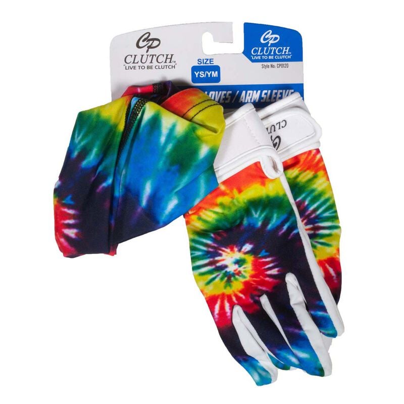 Cp Clutch Youth Tie Dye Batting Gloves image number 0