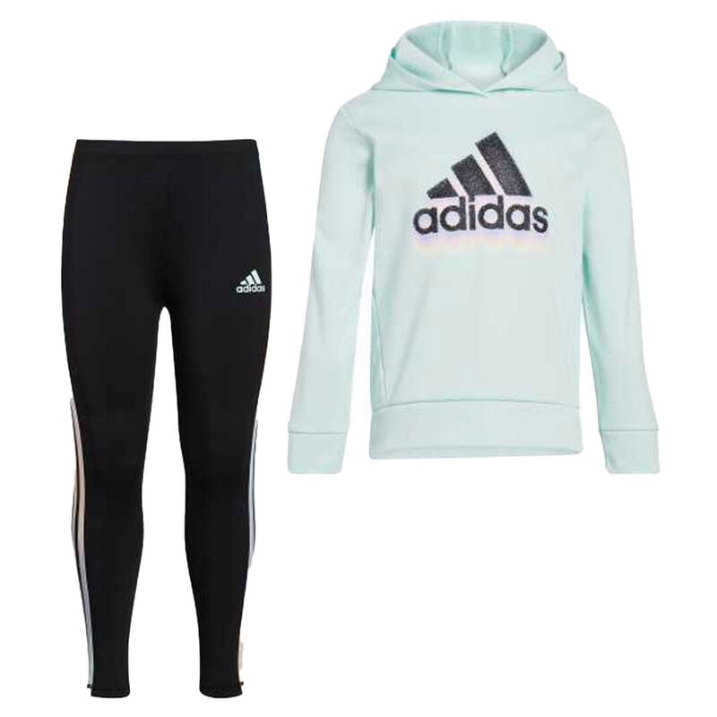 adidas Girls' Pullover Tight Set image number 0