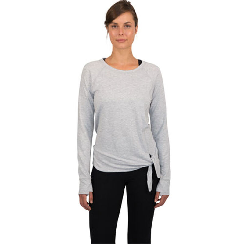 90 Degree Women's Terry Crew Neck With Side Knot image number 0