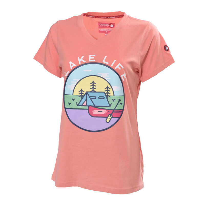 Canada Weather Gear Women's Short Sleeve V-Neck T-Shirt image number 0