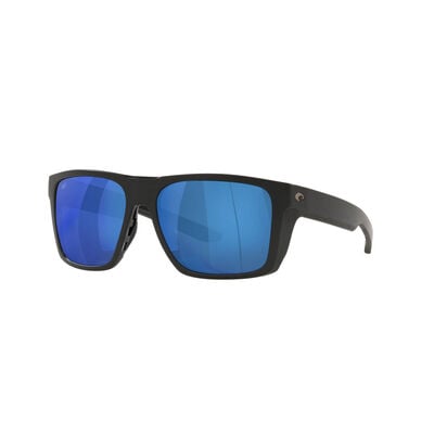 Costa Lido Matte Black Blue Mirror 580P Sunglass