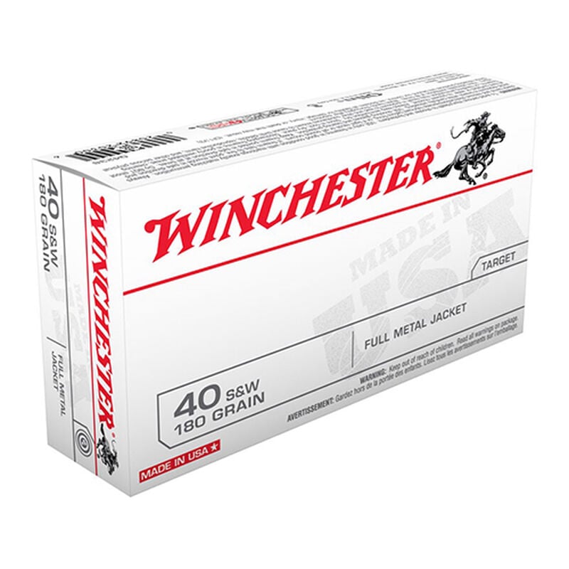 Winchester 40 S&W 50 Round FMJ Ammo Pack image number 0