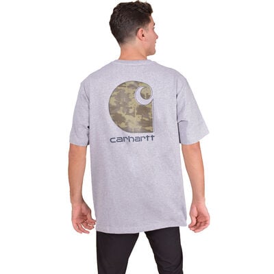 Carhartt Men's Loose Fit Heavyweight Short-Sleeve Camo C Graphic T-Shirt