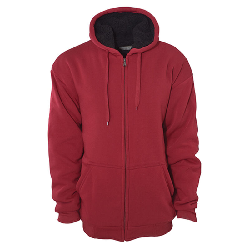 Big Ball Sports Men's Red Sherpa Hoodie image number 0