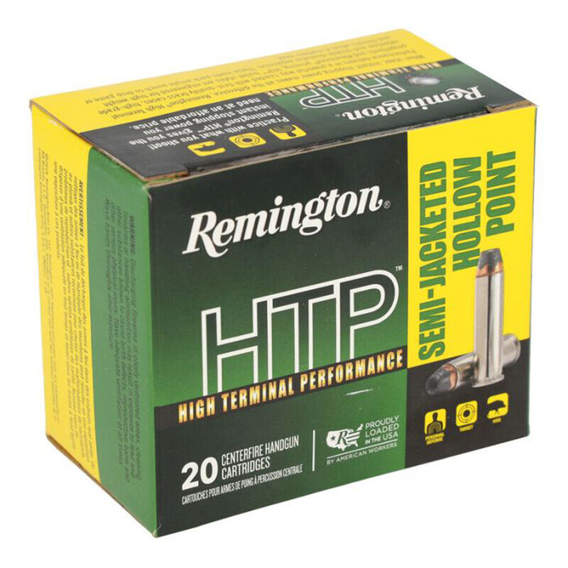 Remington HTP .38 SPL +P 125GR SJHP Ammunition