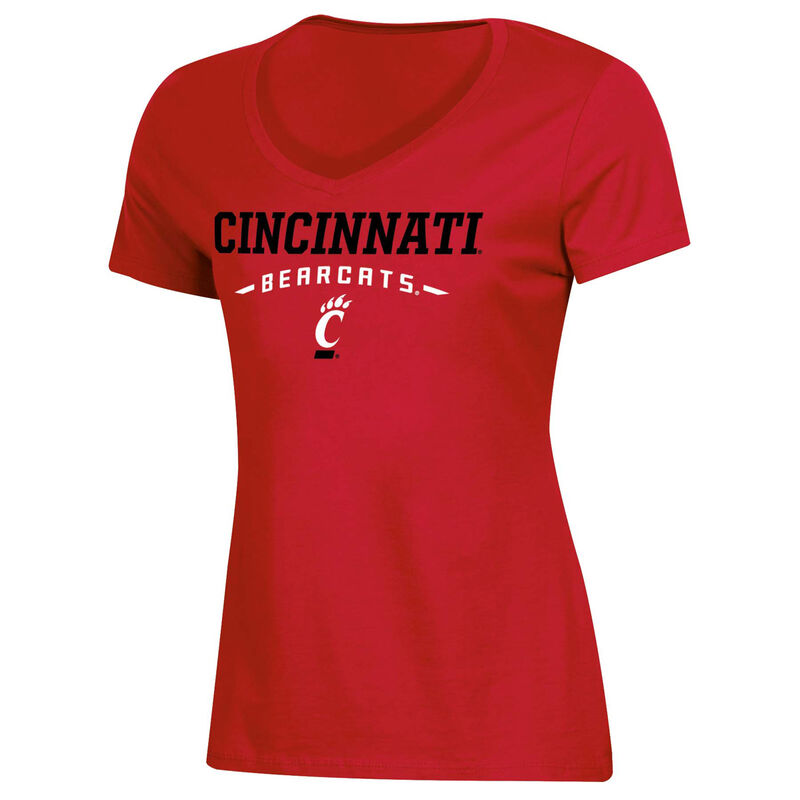 Knights Apparel Women's Short Sleeve Cinncinati Classic Arch Tee image number 0