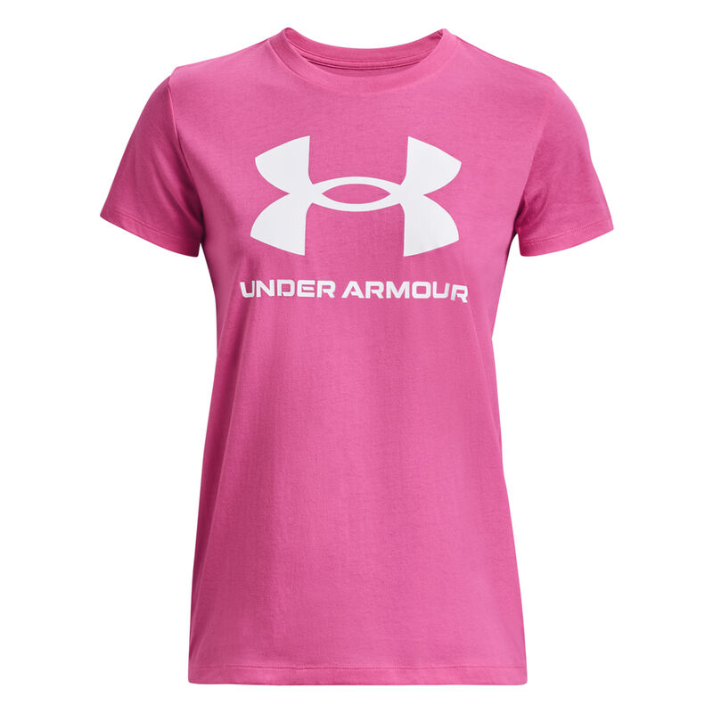 Under Armour Women's Sportstyle Logo Short Sleeve Crew Neck Tee image number 4