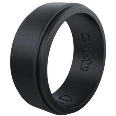 Qalo Men's Tungsten Step Edge Polished Ring