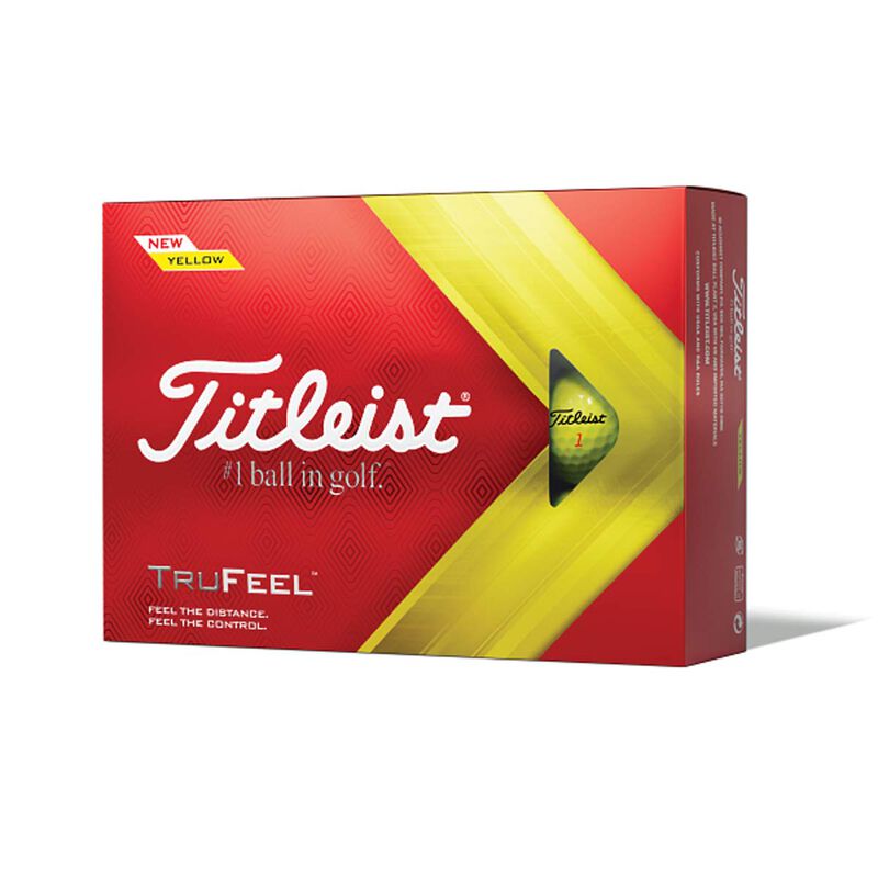 Titleist Tru Feel Yellow Golf Balls image number 0