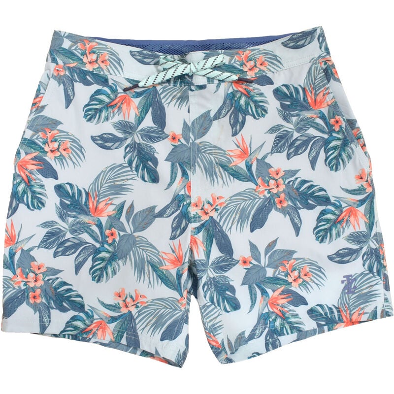 Izod Men's Tropical 6" Volley Shorts image number 0