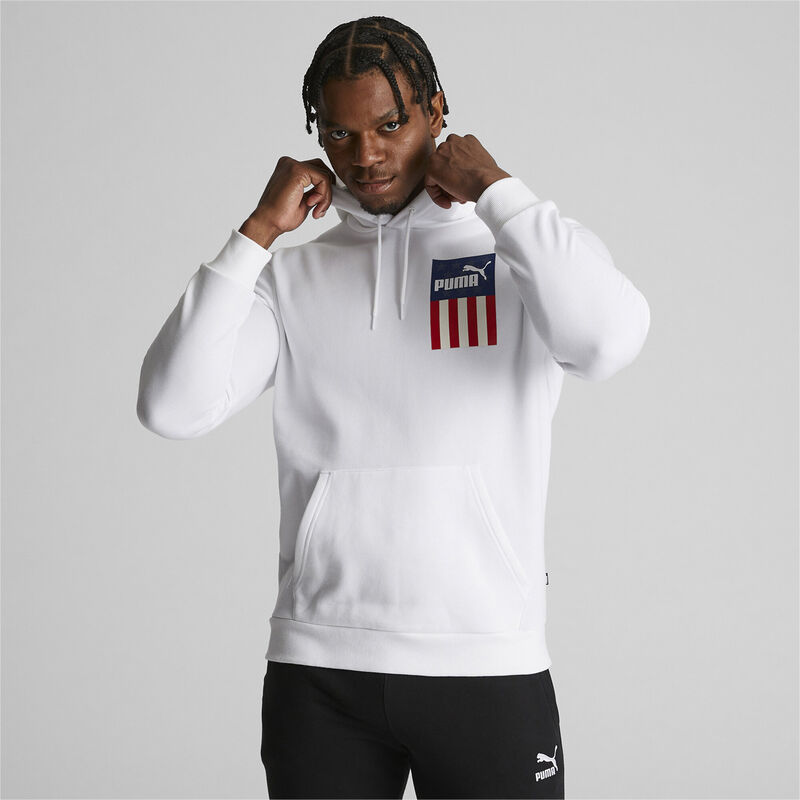 Puma Men's Home Of The Brave Hoodie Fleece Athletic Apparel image number 2