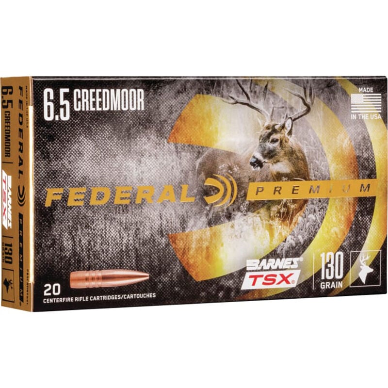 Federal 6.5 Creedmoor 130 Grain Barnes TSX image number 0