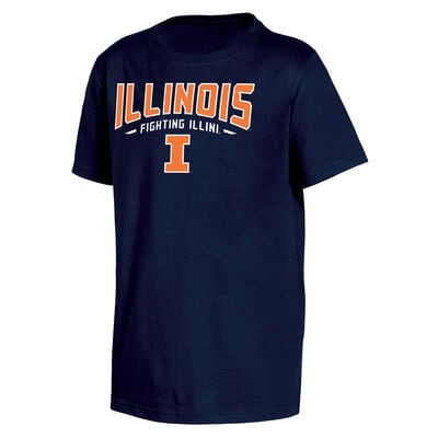 Knights Apparel Youth Short Sleeve Illinois Classic Arch Tee