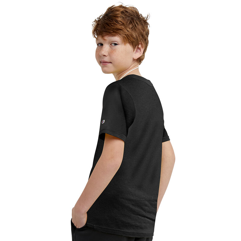 Champion Boys' Mesh Shorts Sleeve Tee with Graphic image number 1