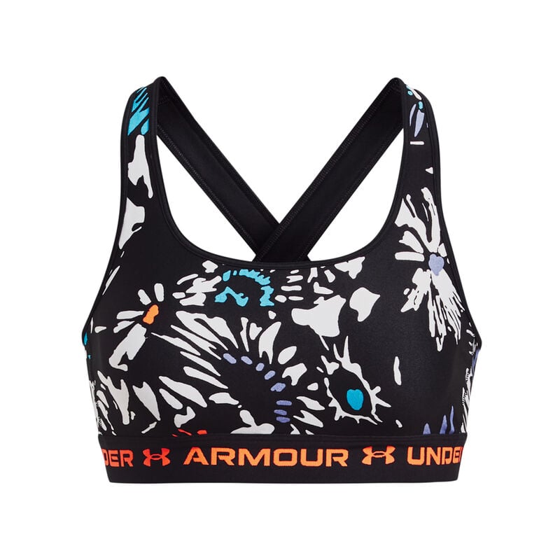 Under Armour Women's Crossback Mid-Impact Print Sports Bra image number 4