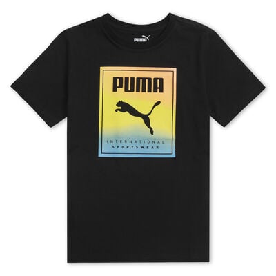 Puma Boys' Box Fade Color Short Sleeve Tee
