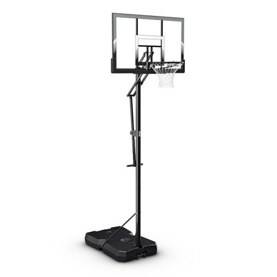 Spalding 50" Shatter-proof Polycarbonate Quick Glide Portable Basketball Hoop