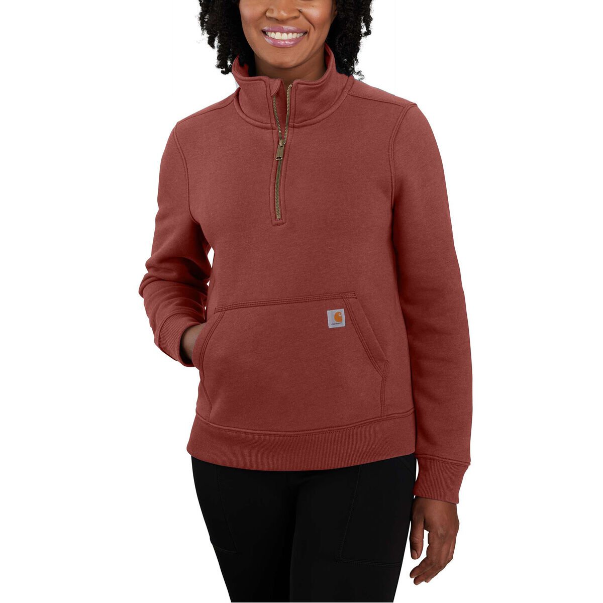 Carhartt Women s Relaxed Fit Midweight Half Zip Sweatshirt