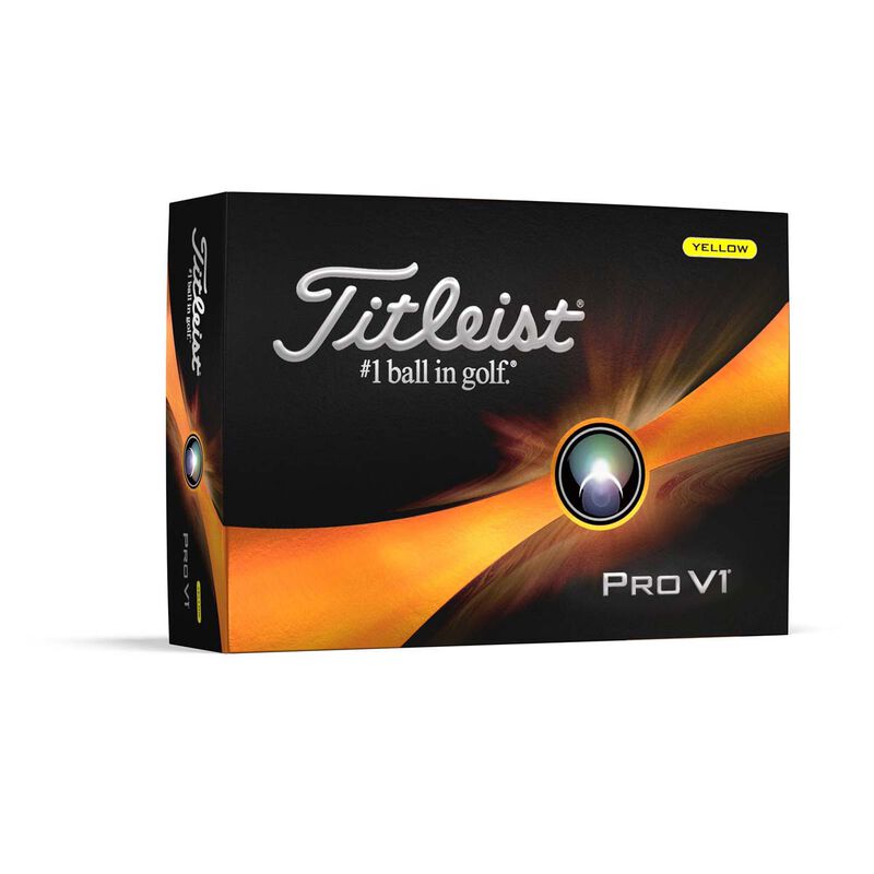 Titleist Titleist Pro V1 Yellow Golf Balls (1 dozen) image number 0