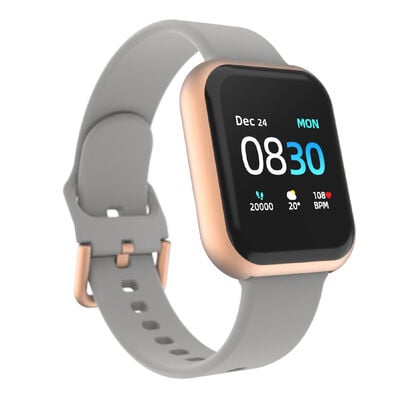 Itouch Air 3 Smartwatch: Rose Gold Case with Grey Strap