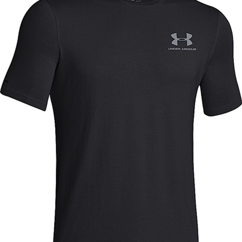 Under Armour Men's Short Sleeve Charged Cotton Sportstyle Left Chest Logo Tee image number 1