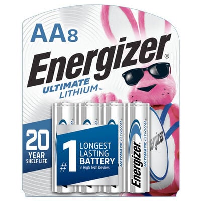 Energizer Lithium AA Batteries 8-Pack