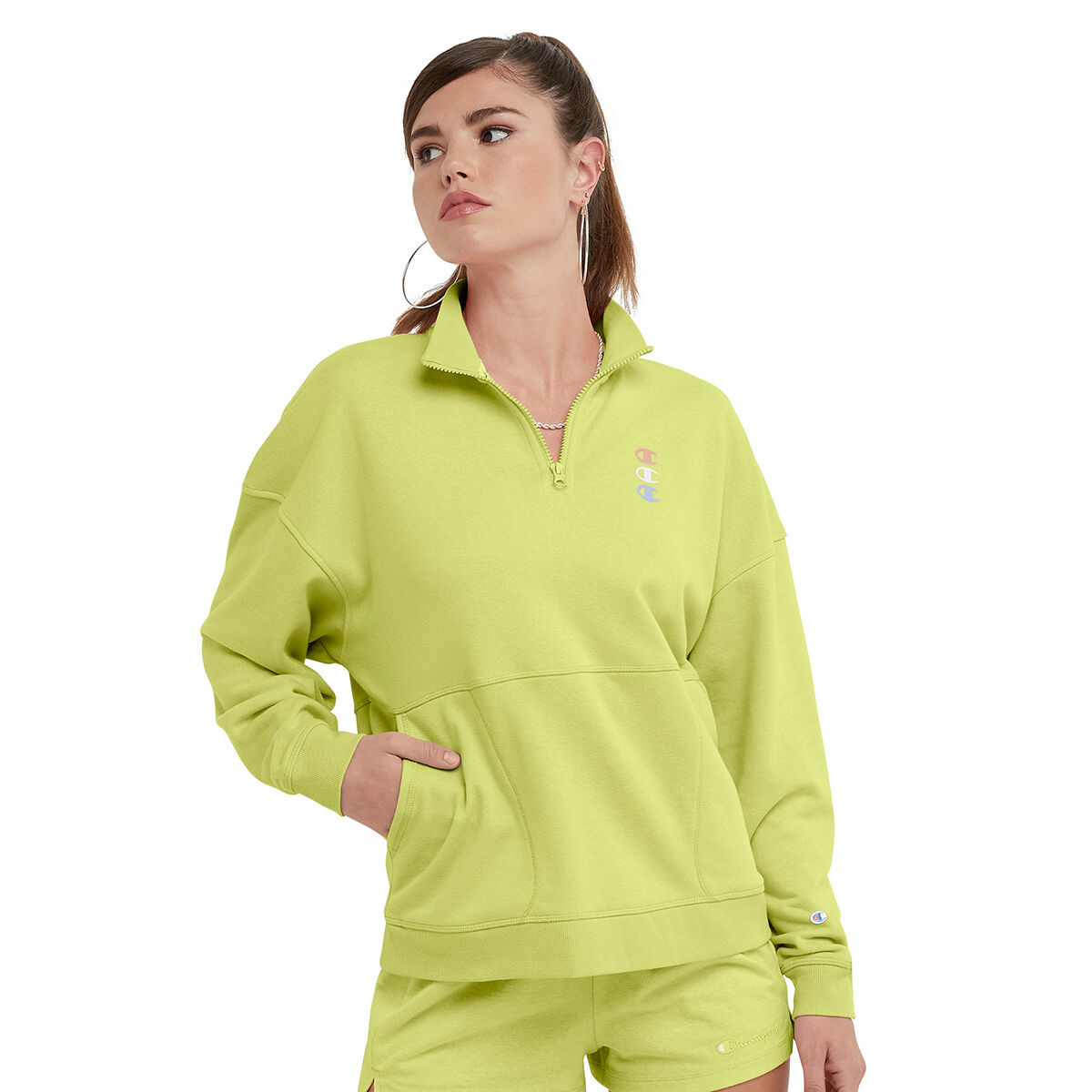 Champion Women s Campus French Terry Quarter Zip