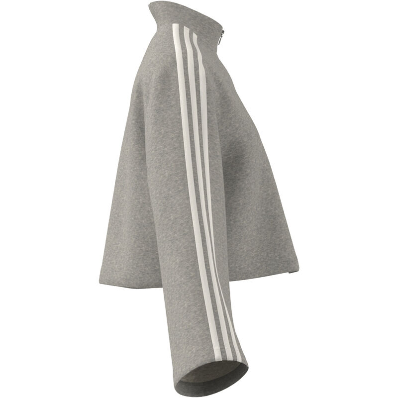 adidas Women's Essentials 3-Stripes Fleece Quarter-Zip Sweatshirt image number 10
