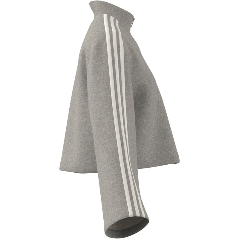 adidas Women's Essentials 3-Stripes Fleece Quarter-Zip Sweatshirt image number 11