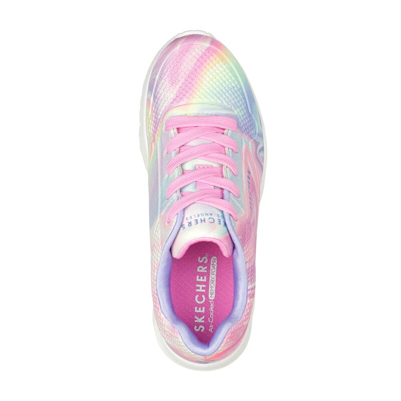 Skechers Girls' Uno Lite Swirlified Shoes image number 3