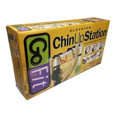 Go Fit Elevated Chin Up Station with Training Manual