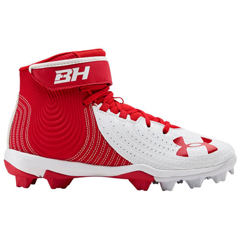 Under Armour Youth Harper 4 Mid Rubber Molded Baseball Cleats image number 0