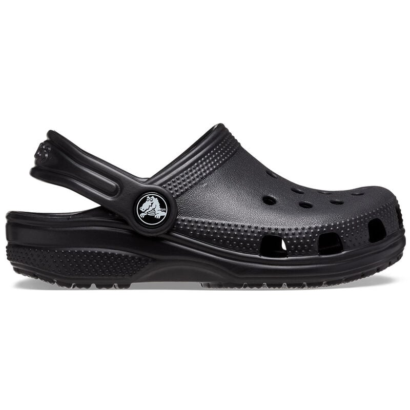Crocs Youth Classic Black Clogs image number 0