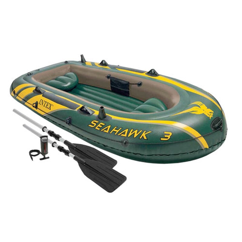 Intex Seahawk 3 Person Inflatable Boat Set image number 0