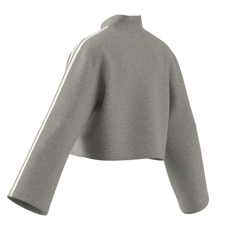 adidas Women's Essentials 3-Stripes Fleece Quarter-Zip Sweatshirt image number 13