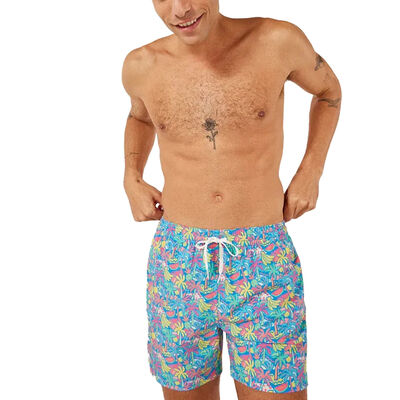 Chubbies Men's Tropical Bunches 5.5" Lined Classic Swim Trunk