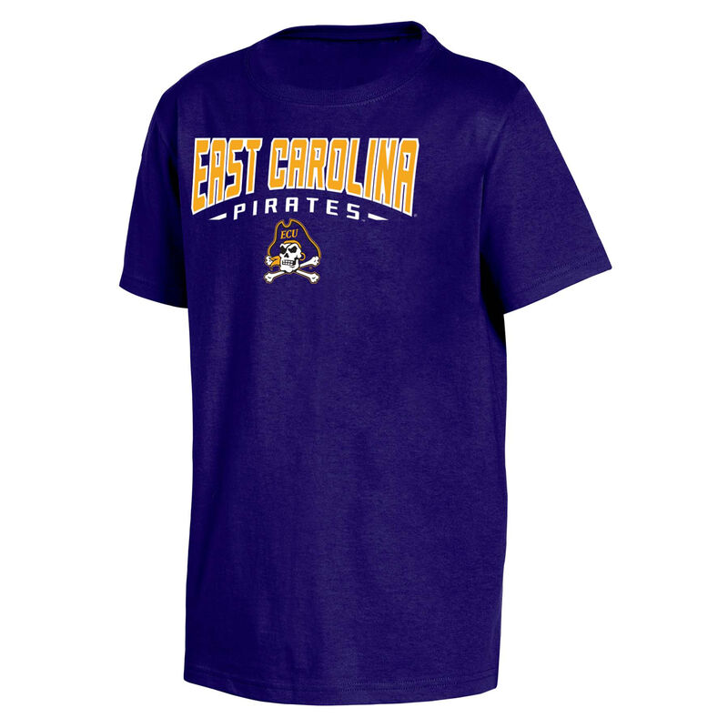 Knights Apparel Youth East Carolina Classic Arch Short Sleeve T-Shirt image number 0