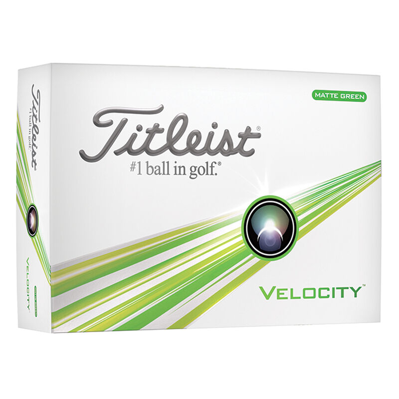Titleist Velocity Matte Green Golf Balls image number 0