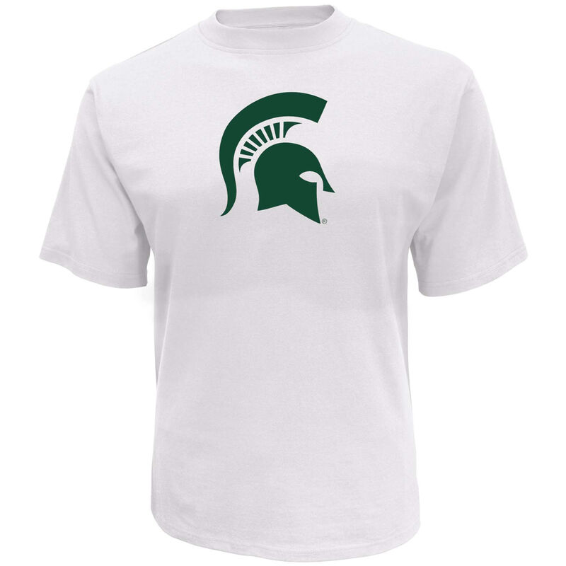 Knights Apparel Men's Michigan State Oversized Logo Short Sleeve T-Shirt image number 0