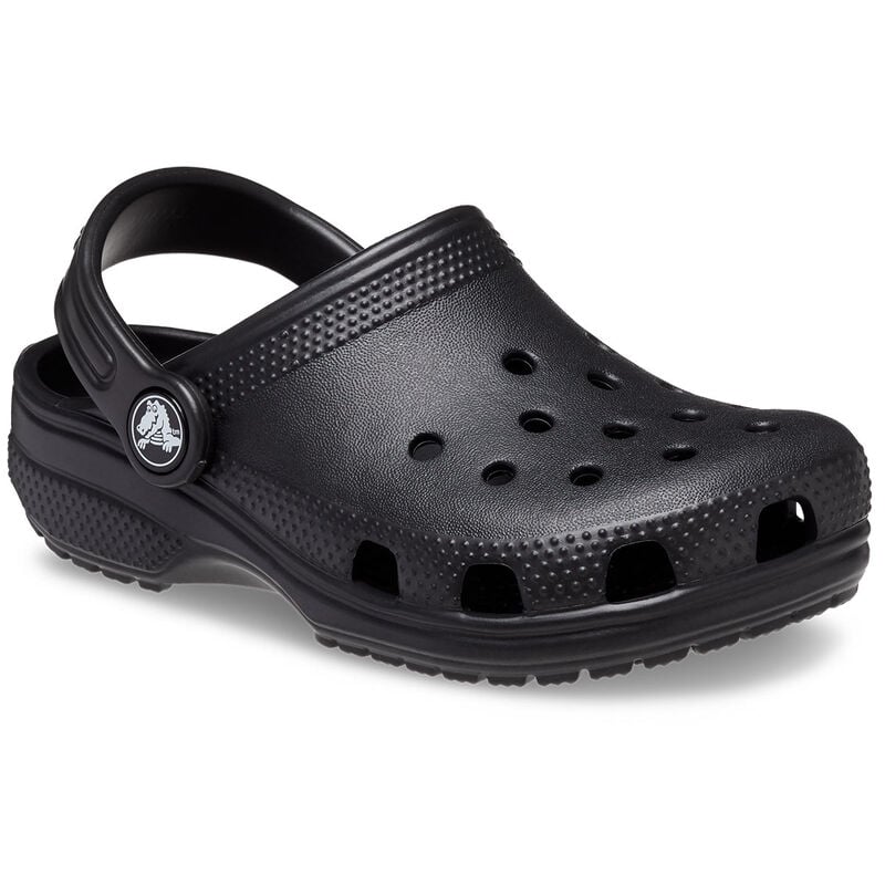 Crocs Youth Classic Black Clogs image number 1