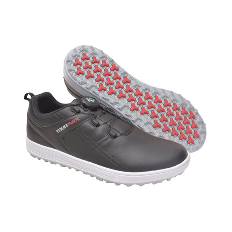 TourMax Men's Lite Tech Spikeless Wide Golf Shoes image number 1