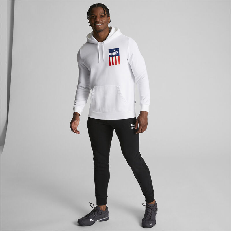 Puma Men's Home Of The Brave Hoodie Fleece Athletic Apparel image number 4