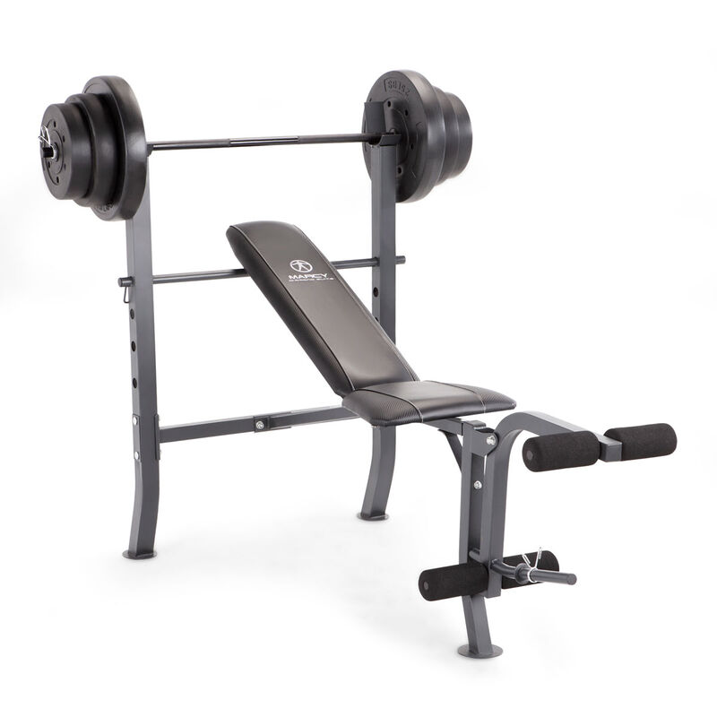 Marcy MD-2082W Mid Width Bench + 100 Weight Set image number 3