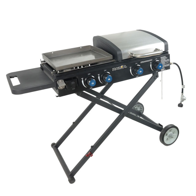 Razor Combo 4 Burner Foldable Grilldle and Grill with Lid image number 2