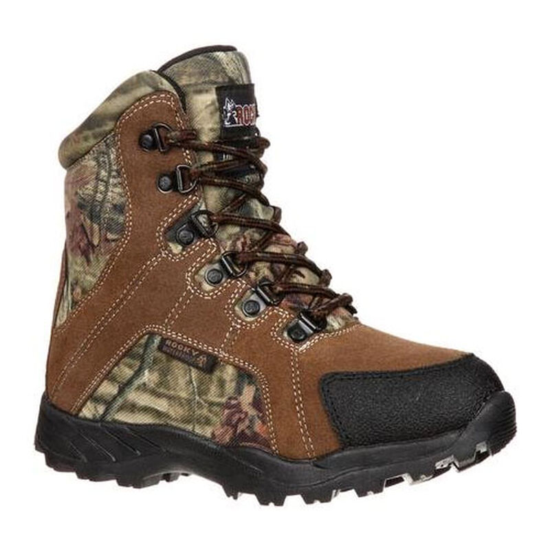 Rocky Boys' Camo Waterproof Insulated Outdoor Boots image number 0