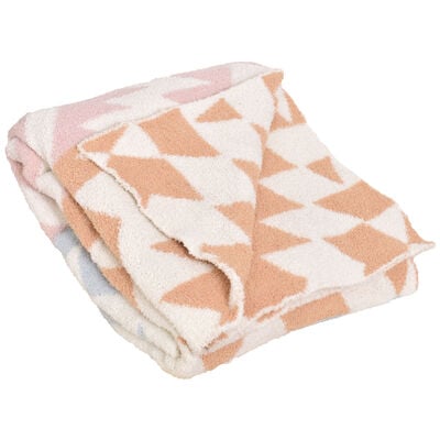 Comfy Luxe Cozy Geometric Blanket