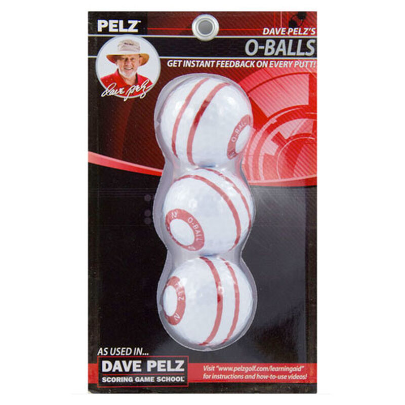 Pelz Dave Pelz O' Ball Practice Golf Balls - 3-pack image number 0