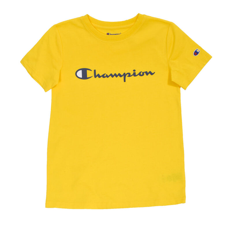 Champion Boys' Script Logo Tee image number 0