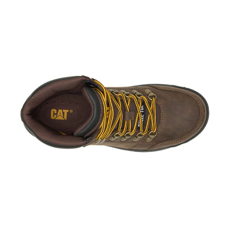 Cat Men's Outline Steel Toe Work Boots image number 7